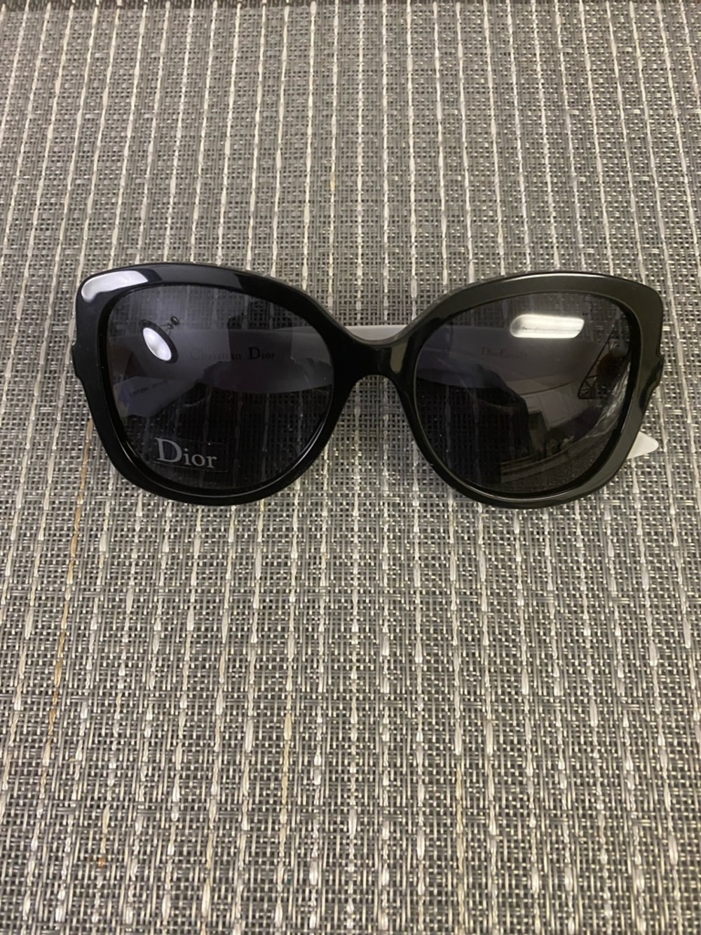 Dior Black Oversized Butterfly Sunglasses